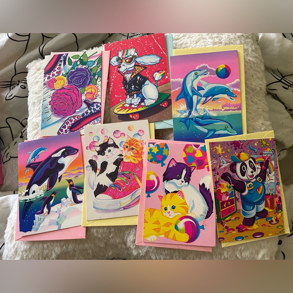 NWOT Vintage Lisa Frank Cards with Envelopes, unused